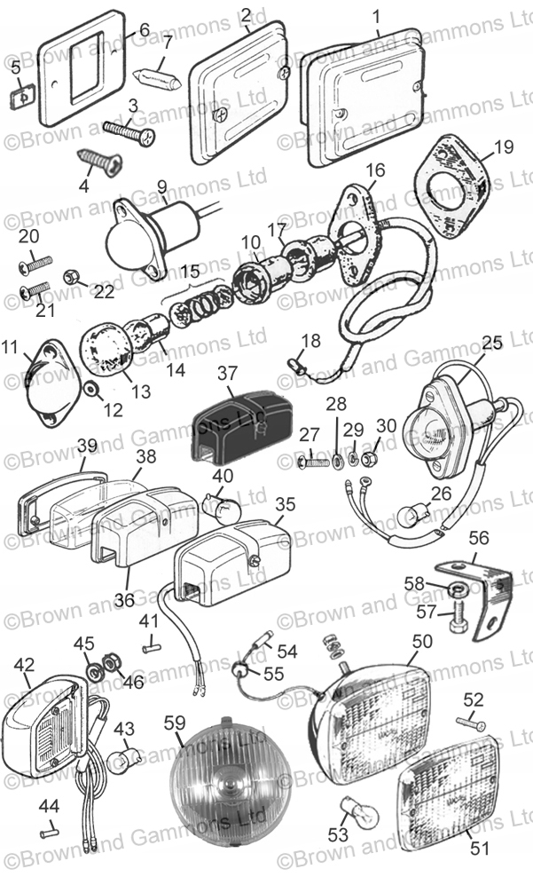 Image for Lamps - Reverse No Plate & Rear Fog